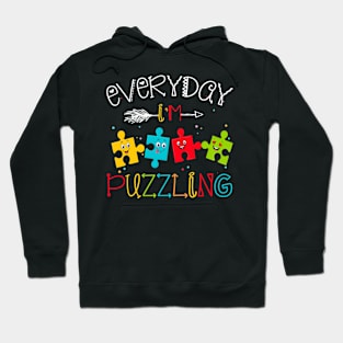 Everyday Im Puzzling Fun Voice For Autism Autism Awareness Hoodie